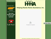 Tablet Screenshot of helpinghandshomeassistance.org